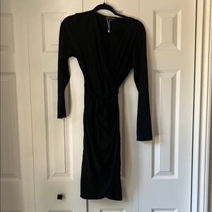 Chic Black Long Sleeve Dress